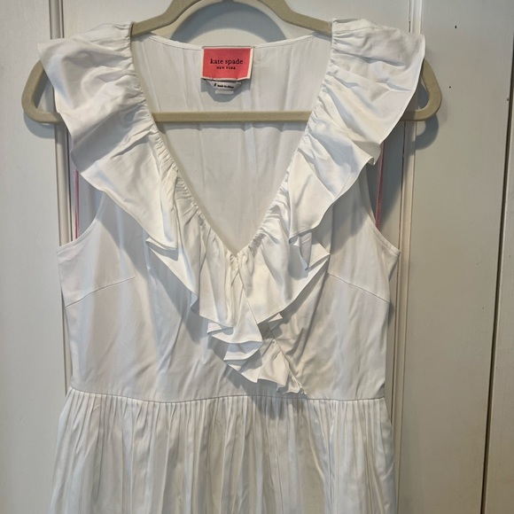 kate spade new york Ruffled Neck Poplin Dress - Picture 13 of 16